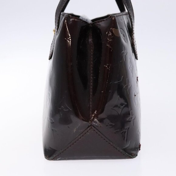 LOUIS VUITTON Monogram Vernis Wilshire PM Hand Bag Amarante Auth - Picture 4 of 16